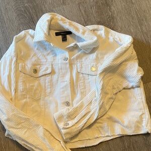 Forever 21 Cream Corduroy Jacket